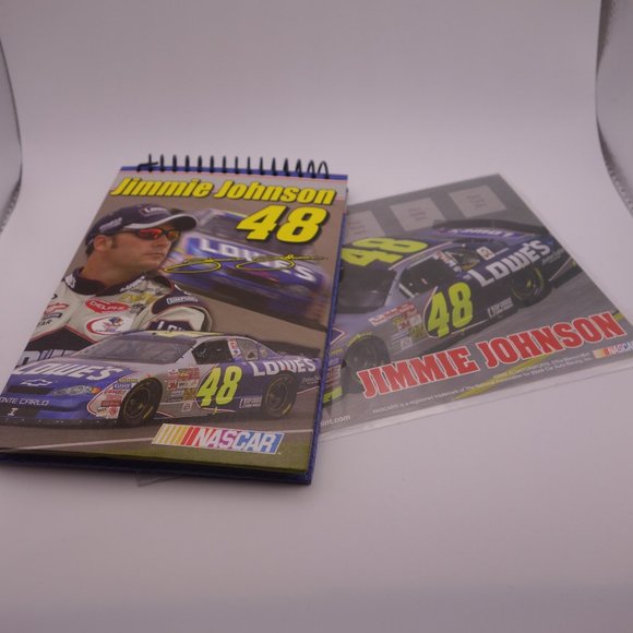 Jimmie Johnson 48 Lowes Spiral Notepad & Collectible Stamp Stickers - Picture 1 of 14
